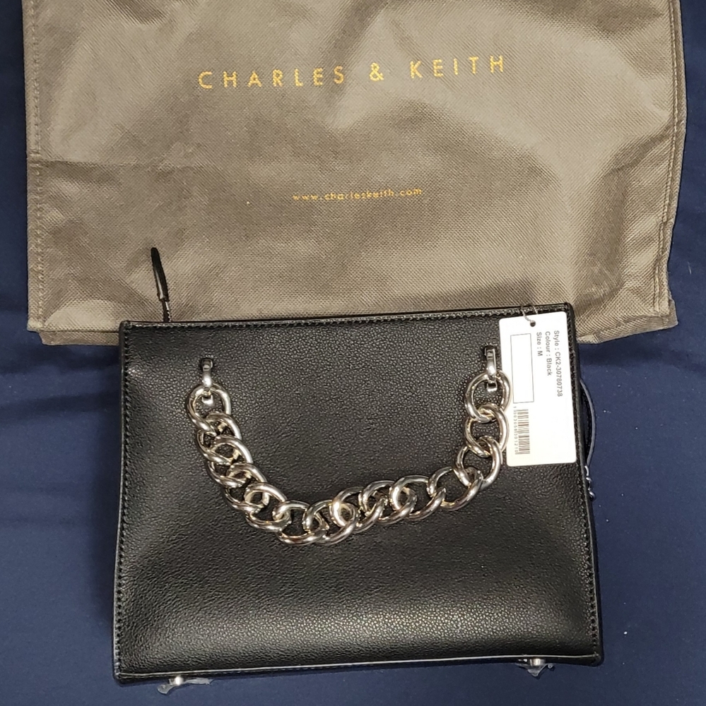 Charles & Keith Chain Accent Bag